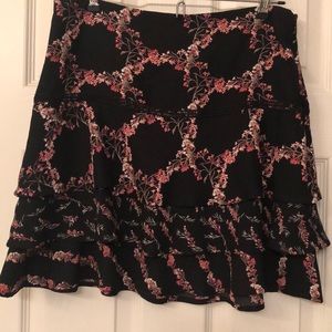 White House Black Market floral skirt!